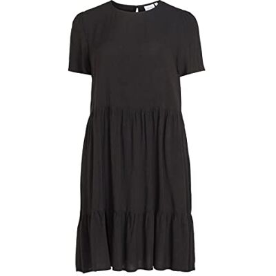 Vila Dam Vipaya S/S dress/Su-Noos klänning med flera klänningar, svart, 34 Vila Dam Vipaya S/S dress/Su-Noos klänning med flera klänningar, svart, 34