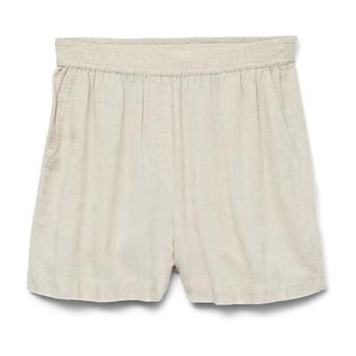 VERO MODA dam Vmthea Mw shorts WVN Noos, Moonbeam, XL VERO MODA dam Vmthea Mw shorts WVN Noos, Moonbeam, XL