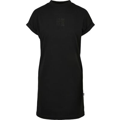 Urban Classics Dam Ladies Cut On Sleeve tryckt teklänning klänning Urban Classics Dam Ladies Cut On Sleeve tryckt teklänning klänning