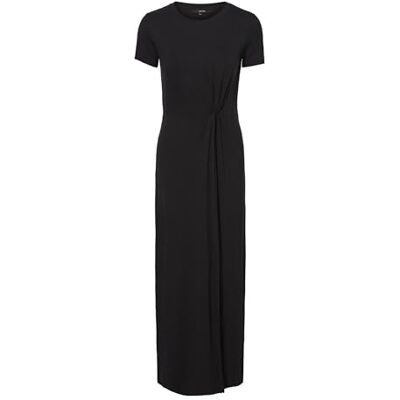 VERO MODA PETITE Vmava Lulu Ss Ancle Dress Ga Petite klänning, svart, L Liten VERO MODA PETITE Vmava Lulu Ss Ancle Dress Ga Petite klänning, svart, L Liten