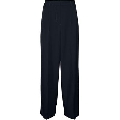 VERO MODA dam Vmrita Mw Wide Dad byxa, svart, (M) W x 32L VERO MODA dam Vmrita Mw Wide Dad byxa, svart, (M) W x 32L