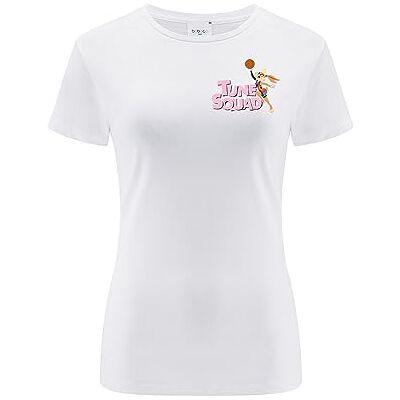 ERT GROUP Warner Bros. Space Jam 2, Space Jam 025, Kortärmad T-shirt dam, 100% bomull, Dubbelsidigt tryck, Size XXS, White, Sömlös design, Smidigt och elastiskt tyg för vardaglig lätthet ERT GROUP Warner Bros. Space Jam 2, Space Jam 025, Kortärmad T-shirt dam, 100% bomull, Dubbelsidigt tryck, Size XXS, White, Sömlös design, Smidigt och elastiskt tyg för vardaglig lätthet