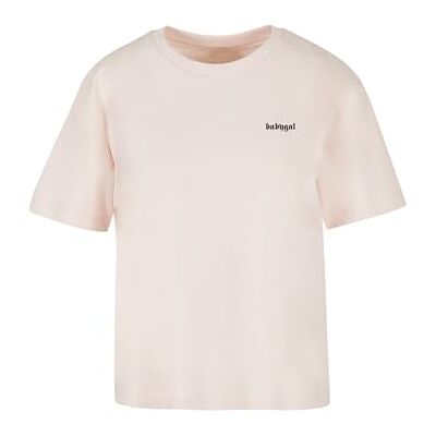 Tee dam-t-shirt, babygalge, t-shirt, avslappnad t-shirt med ryggtryck, normal passform, tryckt t-shirt, bomull, ROSA, M Tee dam-t-shirt, babygalge, t-shirt, avslappnad t-shirt med ryggtryck, normal passform, tryckt t-shirt, bomull, ROSA, M