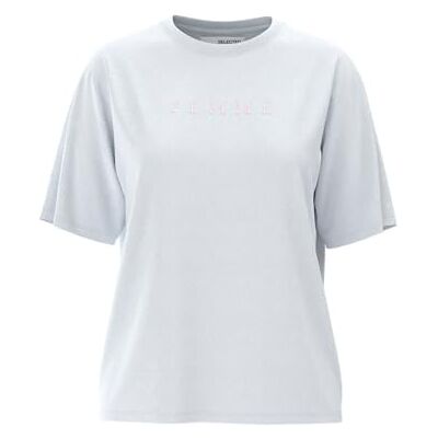 SELECTED FEMME Damer Slfvilja Ss tryckt te W Noos t-shirt, Ljusvit/tryck: cradle rosa, S SELECTED FEMME Damer Slfvilja Ss tryckt te W Noos t-shirt, Ljusvit/tryck: cradle rosa, S