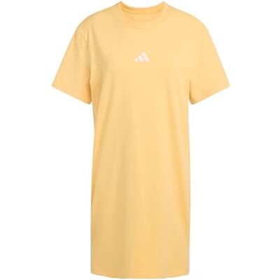 adidas Kobiety ESSENTIALS 3-STRIPES TEE DRESS, Semi Ice Tangerine/white, M adidas Kobiety ESSENTIALS 3-STRIPES TEE DRESS, Semi Ice Tangerine/white, M