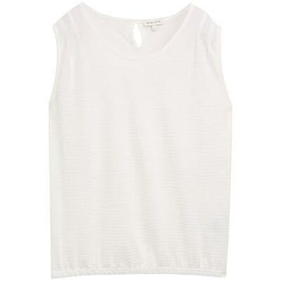 TOM TAILOR damtopp, 10315 viskande vit, XXL TOM TAILOR damtopp, 10315 viskande vit, XXL