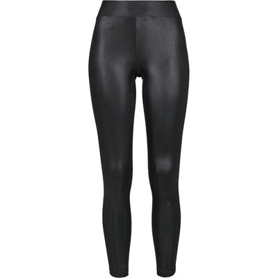 Urban Classics dam Leggings Leggings i imitation läder, svart, M Urban Classics dam Leggings Leggings i imitation läder, svart, M