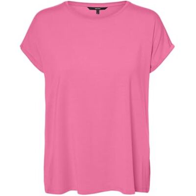 VERO MODA dam Tröja Vmava Plain Ss Top Gajrs Noos, Rosa kosmos, M VERO MODA dam Tröja Vmava Plain Ss Top Gajrs Noos, Rosa kosmos, M