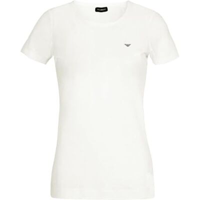 Giorgio Armani Kvinnors Essential Studs Crew Neck T-Shirt Vit M Normal FIT, Vitt, M Giorgio Armani Kvinnors Essential Studs Crew Neck T-Shirt Vit M Normal FIT, Vitt, M