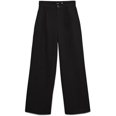 VERO MODA Vmdallas Hw Wide Button Pant Boo, svart, M / 30L VERO MODA Vmdallas Hw Wide Button Pant Boo, svart, M / 30L
