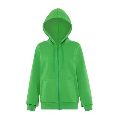 UCY Snygg huvtröja för kvinnor med dragkedja polyester saftige grön storlek L, Juicy Green, L UCY Snygg huvtröja för kvinnor med dragkedja polyester saftige grön storlek L, Juicy Green, L