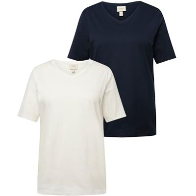 Ulla Popken dam-t-shirt, Marinblå, 54 SE Ulla Popken dam-t-shirt, Marinblå, 54 SE