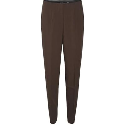 VERO MODA Dam Vmsandy Hr Tapered Pant Noos byxor, Kaffeböna, S / 32L VERO MODA Dam Vmsandy Hr Tapered Pant Noos byxor, Kaffeböna, S / 32L
