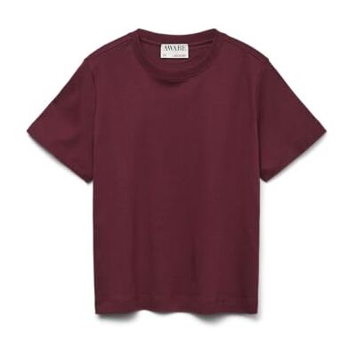 VERO MODA Awnaima Ss O-hals t-shirt Noos, zinfandel, S VERO MODA Awnaima Ss O-hals t-shirt Noos, zinfandel, S
