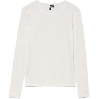 VERO MODA VMLISA LS TOP JRS NOOS, Snövit, M VERO MODA VMLISA LS TOP JRS NOOS, Snövit, M