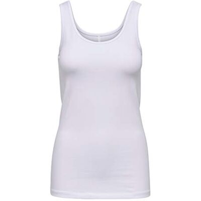 ONLY Damtopp Onllive Love Tank Noos, Vit (vit vit), M ONLY Damtopp Onllive Love Tank Noos, Vit (vit vit), M