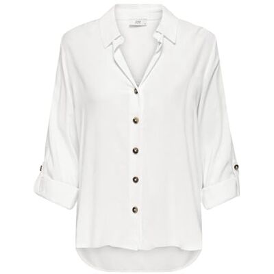 JDY LAUREL Life L/S Shirt WVN Dia, Vit, XL JDY LAUREL Life L/S Shirt WVN Dia, Vit, XL