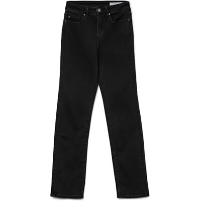 VERO MODA Vmflash Mr raka jeans Li133 Ga Noos, svart, S / 32L VERO MODA Vmflash Mr raka jeans Li133 Ga Noos, svart, S / 32L