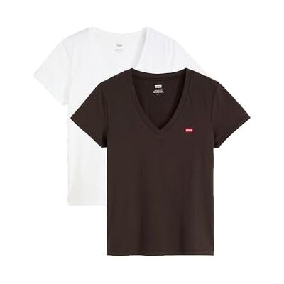 Levi's 2-pack Perfect Vneck Tees 2-pack V Neck W, 2-pack V neck vit, XL Levi's 2-pack Perfect Vneck Tees 2-pack V Neck W, 2-pack V neck vit, XL