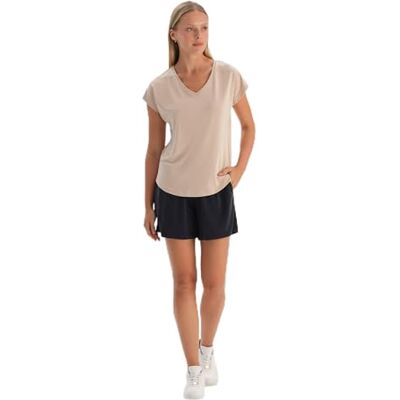 Dagi Svart stickad normal midja modal shorts benshorts, S, svart, S Dagi Svart stickad normal midja modal shorts benshorts, S, svart, S