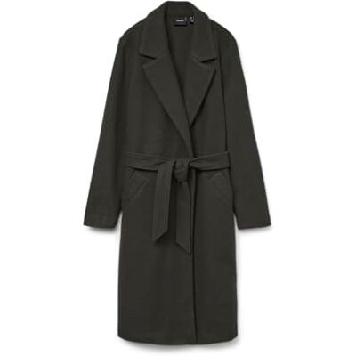 VERO MODA VMFORTUNEAYA LONG COAT GA NOOS, Pärla/detalj: melange, S VERO MODA VMFORTUNEAYA LONG COAT GA NOOS, Pärla/detalj: melange, S
