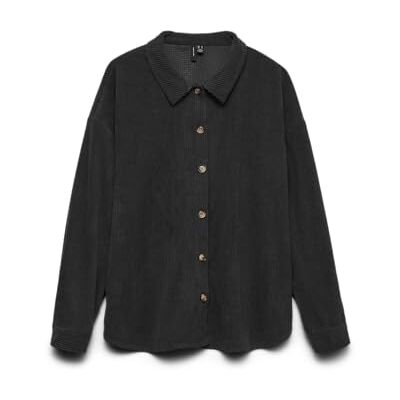 VERO MODA Vmcleo Oversize Shirt WVN Ga, svart, XL VERO MODA Vmcleo Oversize Shirt WVN Ga, svart, XL