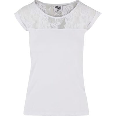 Urban Classics dam Ladies Top Laces Tee T-tröja Urban Classics dam Ladies Top Laces Tee T-tröja