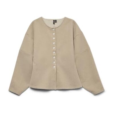 VERO MODA O-Neck Vmklea Ls JRS GA rundhalsad cardigan, ljusgrå, XS dam, Ljusgrå, XS VERO MODA O-Neck Vmklea Ls JRS GA rundhalsad cardigan, ljusgrå, XS dam, Ljusgrå, XS