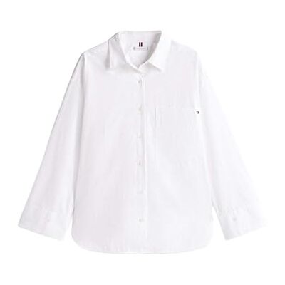 Tommy Hilfiger dam L/S skjorta, Vit (Th Optic White), 68 Tommy Hilfiger dam L/S skjorta, Vit (Th Optic White), 68