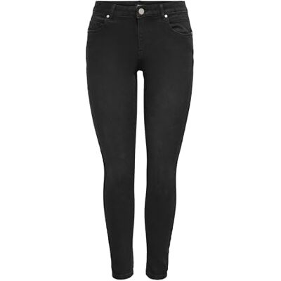 ONLY Onldaisy Reg push up Sk ANK DNM skinny-fit-jeans, Svart denim, 32W x 34L ONLY Onldaisy Reg push up Sk ANK DNM skinny-fit-jeans, Svart denim, 32W x 34L