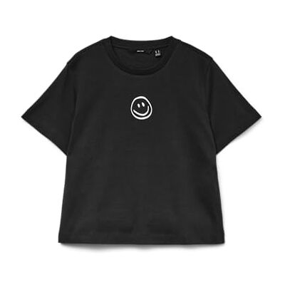 VERO MODA Vmsara Mette Ss Top Box JRS Ga Noos, svart, XS VERO MODA Vmsara Mette Ss Top Box JRS Ga Noos, svart, XS