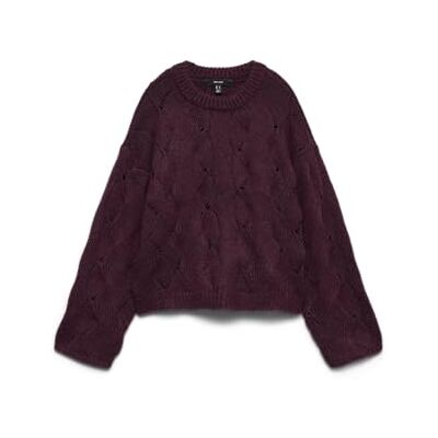 VERO MODA Vmnewlina Ls O-hals tröja, Vinprovning, XL VERO MODA Vmnewlina Ls O-hals tröja, Vinprovning, XL