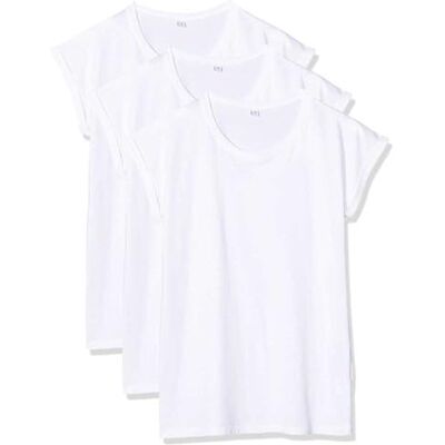 Build Your Brand Dam-t-shirt, multipack, damer, förlängd axel, t-shirt, 3-pack, finns i många färgvarianter, storlekar XS–5XL, Wht/Wht/Wht, XS Build Your Brand Dam-t-shirt, multipack, damer, förlängd axel, t-shirt, 3-pack, finns i många färgvarianter, storlekar XS–5XL, Wht/Wht/Wht, XS