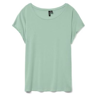 VERO MODA Vmava Plain Ss Top Ga JRS Noos, Fåglar ägggrön, M VERO MODA Vmava Plain Ss Top Ga JRS Noos, Fåglar ägggrön, M