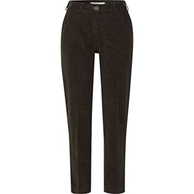 Brax Damer stil Maron S struktursammet, mörk oliv, 36 W/32 L, Mörk olivgrön, 36W / 32L Brax Damer stil Maron S struktursammet, mörk oliv, 36 W/32 L, Mörk olivgrön, 36W / 32L