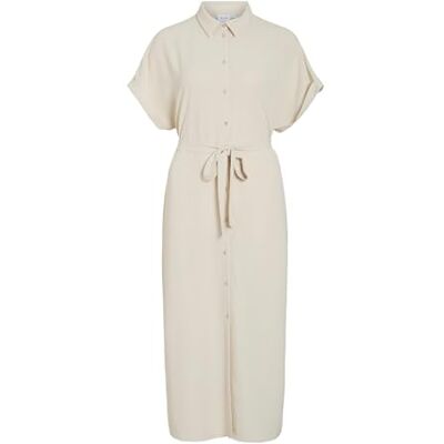Vila dam Vijaylo S/S Midi Shirt Dress/Tes Vijaylo S/S Midi skjorta klänning/Tes (1-pack) Vila dam Vijaylo S/S Midi Shirt Dress/Tes Vijaylo S/S Midi skjorta klänning/Tes (1-pack)