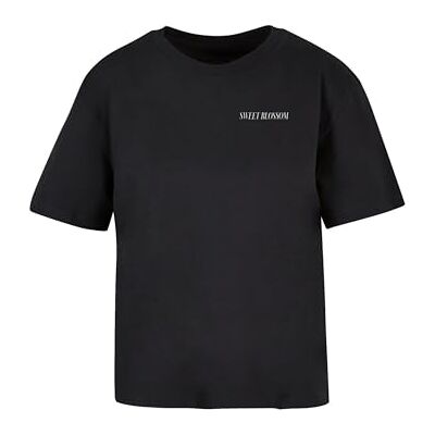 Tee Dam-t-shirt, söt blomma och skönhet, avslappnad t-shirt med tryck, överdimensionerad passform, bomull, storlekar XS – 5XL, svart, 5XL Tee Dam-t-shirt, söt blomma och skönhet, avslappnad t-shirt med tryck, överdimensionerad passform, bomull, storlekar XS – 5XL, svart, 5XL