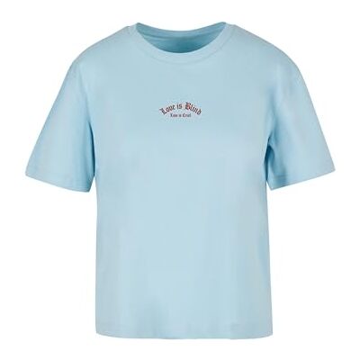 T-shirt för kvinnor, Love Is Blind Love Is Cruel Tee, avslappnad t-shirt med tryck, avslappnad passform, bomull, storlekar XS – 5XL, Oceanblue, XXL T-shirt för kvinnor, Love Is Blind Love Is Cruel Tee, avslappnad t-shirt med tryck, avslappnad passform, bomull, storlekar XS – 5XL, Oceanblue, XXL