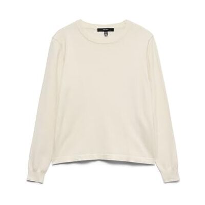 VERO MODA Vmsilje Ls O-hals tröja Noos, Björk, XL VERO MODA Vmsilje Ls O-hals tröja Noos, Björk, XL