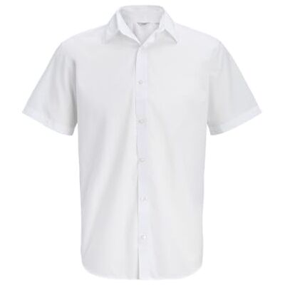 JJ REBEL Jrebgavin Solid Shirt Ss, Vit, L JJ REBEL Jrebgavin Solid Shirt Ss, Vit, L