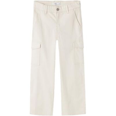 NAME IT flickor Byxor Nkfrose Wide Twill Cargo 8108-ba Noos NAME IT flickor Byxor Nkfrose Wide Twill Cargo 8108-ba Noos
