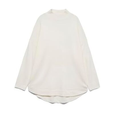 VERO MODA VMPLAZA LS HIGHNCK lång tröja GA NOOS, Björk/detalj: melerad, XL VERO MODA VMPLAZA LS HIGHNCK lång tröja GA NOOS, Björk/detalj: melerad, XL