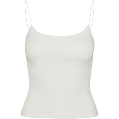 VERO MODA dam Vmcam Short Singlet JRS Noos axelbandstopp, Vit, L VERO MODA dam Vmcam Short Singlet JRS Noos axelbandstopp, Vit, L