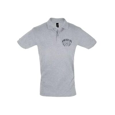 AMERICAN COLLEGE USA unisex barnpolo pojkar flickor t-shirt, GRÅ, 14 år AMERICAN COLLEGE USA unisex barnpolo pojkar flickor t-shirt, GRÅ, 14 år
