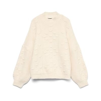 VERO MODA Vmkaia Ls highneck tröja, Björk, XL VERO MODA Vmkaia Ls highneck tröja, Björk, XL