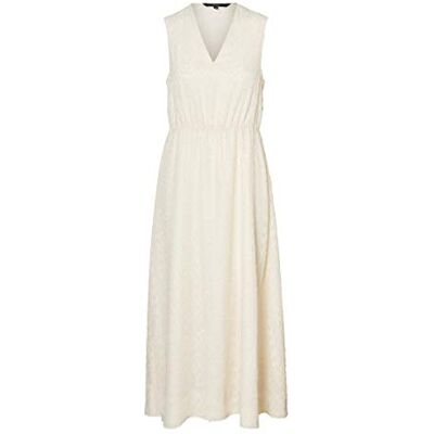 VERO MODA dam Vmlykke S/L Ankle Dress WVN Ce klänning, Björk, XS VERO MODA dam Vmlykke S/L Ankle Dress WVN Ce klänning, Björk, XS