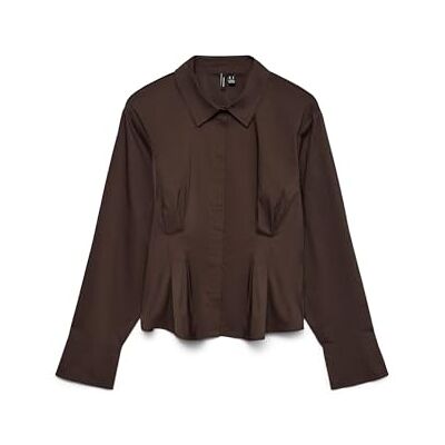 VERO MODA Vmfriba LS Manschetttopp WVN Ga, Chokladkaka, XL, Chokladkak, XL VERO MODA Vmfriba LS Manschetttopp WVN Ga, Chokladkaka, XL, Chokladkak, XL