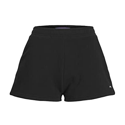 JACK & JONES Dam Jjxx Jxabbie Hw RLX varje borste Sn shorts, Svart/tryck: brightwhite Jjxx logo, L JACK & JONES Dam Jjxx Jxabbie Hw RLX varje borste Sn shorts, Svart/tryck: brightwhite Jjxx logo, L