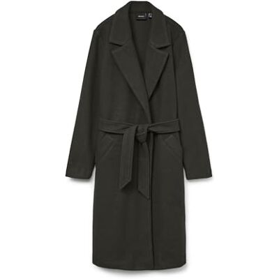 VERO MODA VMFORTUNEAYA LONG COAT GA NOOS, Pärla/detalj: melange, XS VERO MODA VMFORTUNEAYA LONG COAT GA NOOS, Pärla/detalj: melange, XS