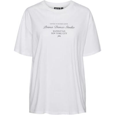 PIECES dam Pckitty Ss tryckt t-shirt Bc t-shirt, Ljusvit/tryck: tryck fram, M PIECES dam Pckitty Ss tryckt t-shirt Bc t-shirt, Ljusvit/tryck: tryck fram, M
